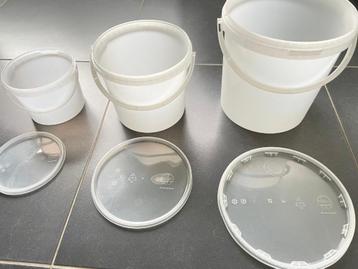 emmers 2,2 ISO liter handgreep & deksel merk Groku beschikbaar voor biedingen