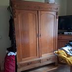 Grote houten garderobekast, Antiek en Kunst, Ophalen