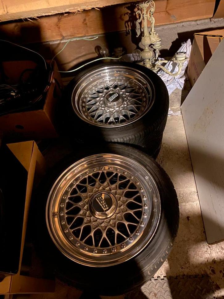 BBS RS001 velgen, Auto-onderdelen, Banden en Velgen, Banden en Velgen, Zomerbanden, 15 inch, Personenwagen, Ophalen