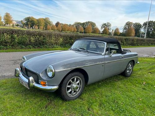 Mgb, Mo, Autos, MG, Particulier, B, Essence, Cabriolet, 2 portes, Boîte manuelle, Argent ou Gris, Noir, Cuir et Tissu, Propulsion arrière