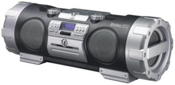 JVC Powered Boomblaster / Radio, CD, Cassette, MP3, Enlèvement ou Envoi, Comme neuf, JVC, Avec radio