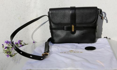 Delvaux zwarte Simoun-tas, Handtassen en Accessoires, Tassen | Damestassen, Handtas, Zwart, Ophalen of Verzenden