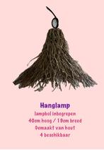 Hanglampen, Huis en Inrichting, Lampen | Hanglampen, Minder dan 50 cm, Zuiders, Zo goed als nieuw, Hout