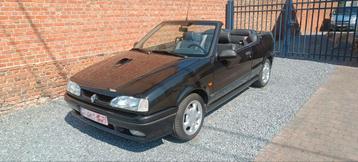 Renault 19 cabrio 16V te koop, Auto's, 4 zetels, Cabriolet, Renault, Zwart
