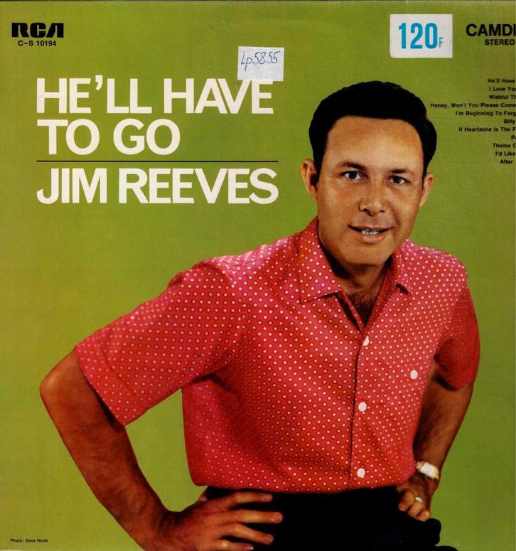 Vinyl, LP   /  Jim Reeves – He'll Have To Go, Cd's en Dvd's, Vinyl | Overige Vinyl, Overige formaten, Ophalen of Verzenden