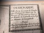 Oude kaart Gravure Oudenarde