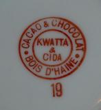 CHOCOLADESERVIES CIDA & KWATTA BAUDOUR CA 1915, Antiek en Kunst, Ophalen