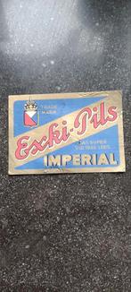 Oud bieretiket exki pils  Imperial, Verzamelen, Ophalen of Verzenden