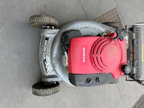 Grasmachine Honda HRD536, Tuin en Terras, Grasmaaiers, Gebruikt, Benzine-grasmaaier, 50 cm of meer, Mulchfunctie, Opvangzak, Versnellingen