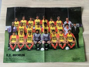 Poster KV Mechelen Eind jaren 80 beschikbaar voor biedingen