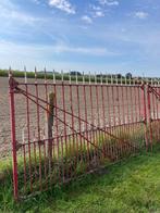 Smeedijzeren rode poort, Tuin en Terras, Ophalen, Gebruikt, IJzer, Overige typen