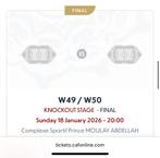 Africa Cup Ticket 2x Finale - Marokko, Tickets en Kaartjes, Sport | Voetbal, Losse kaart, Januari