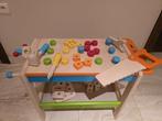Speelgoed Werkbank in hout met bijhorigheden, Kinderen en Baby's, Ophalen of Verzenden, Zo goed als nieuw, Meubelstuk of Keukentje