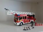 Playmobil brandweerwagen met sirene en zwaailichten - comple, Verzenden, Zo goed als nieuw, Complete set
