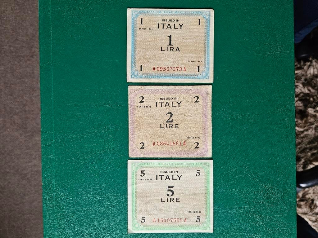 1,2,5 lires italiennes, année de la Seconde Guerre mondiale, Enlèvement ou Envoi, Italie, Série