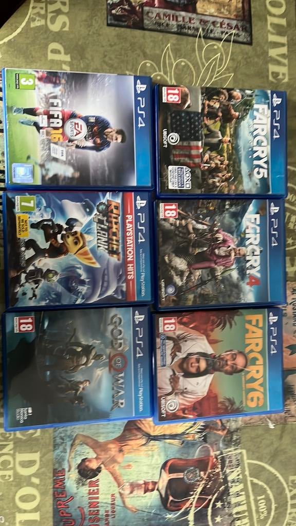 Ps4 games; Farcry, battlefront 2, god of war, ratchet, Enlèvement ou Envoi, Comme neuf, Aventure et Action, À partir de 16 ans