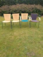 Stoelen, Huis en Inrichting, Stoelen, Ophalen, Gebruikt, Bruin, Metaal