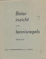 (sp14) Beter inzicht in de tennisregels, 1956, Livres, Livres de sport, Utilisé, Enlèvement ou Envoi