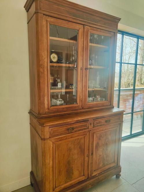 Unieke handgemaakte buffet kast, Huis en Inrichting, Kasten | Buffetkasten, Zo goed als nieuw, Glas, Ophalen