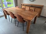 Eettafel (zonder stoelen) + Dressoir (massief teak hout), Huis en Inrichting, Ophalen, Gebruikt