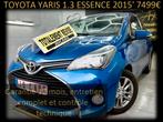 TOYOTA YARIS 1.0 ESSENCE ‼️GARANTIE 1 AN CTOK‼️, Auto's, Voorwielaandrijving, Euro 5, Stof, Zwart