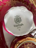 WEIMAR porzellan– Bordeaux / Malteesen – Grote Serviesset, Antiek en Kunst, Antiek | Servies compleet, Ophalen