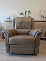 2 lederen relaxzetels met voetensteun, Huis en Inrichting, Fauteuils, Ophalen, Gebruikt