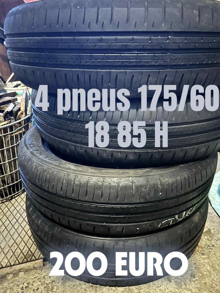 4 PNEUS 175 /60 -18 -85H pour 200 euro, Auto-onderdelen, Banden en Velgen, Band(en), 18 inch, 175 mm, Personenwagen, Ophalen