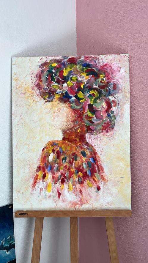 Schilderij - chaotic life - acrylverf, Antiek en Kunst, Kunst | Schilderijen | Abstract, Ophalen
