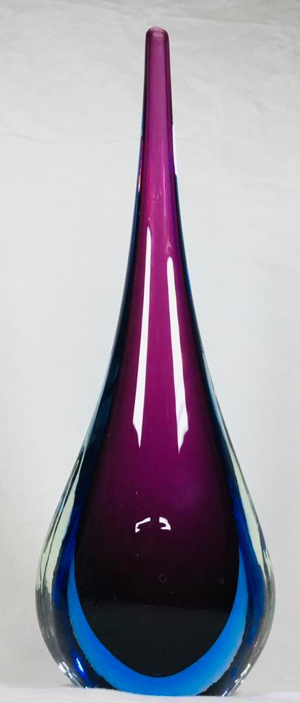 Murano Vintage design waterdrop vaas Mandruzzato, Antiek en Kunst, Kunst | Designobjecten, Ophalen of Verzenden