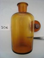 ancienne bouteille de pharmacie en verre, Antiquités & Art, Curiosités & Brocante, Envoi