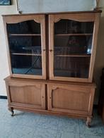 Boekenkasten in vol hout met twee glazen deurtjes. In twee, Antiek en Kunst, Antiek | Meubels | Kasten, Ophalen