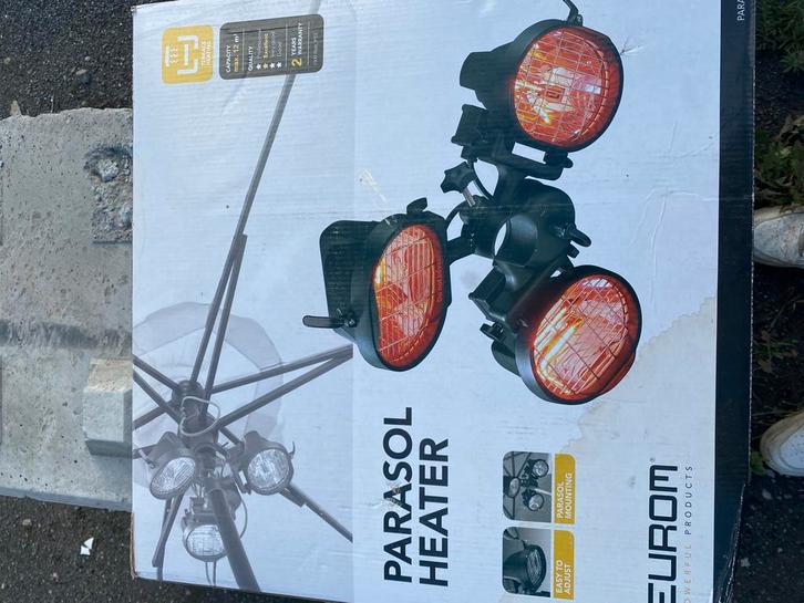 Terrasverwarmer voor parasol, Tuin en Terras, Terrasverwarmers, Zo goed als nieuw, Elektrisch, Parasol, Ophalen