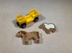 Dieren transport wagonnetje met paardje en schaapje, Verzamelen, Ophalen of Verzenden, Zo goed als nieuw, Transport