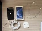 iPhone 12 - 128 GB + screen/cameraprotector + hoesje + kabel, Telecommunicatie, Mobiele telefoons | Apple iPhone, Zwart, Ophalen of Verzenden