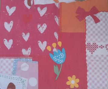 Dekbedovertrek (flanel) éénpersoonsbed  met kussensloop beschikbaar voor biedingen