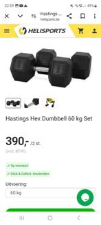 Hex dumbbells paar 50kg en een paar 60kg gym, Sport en Fitness, Fitnessmaterialen, Ophalen, Zo goed als nieuw