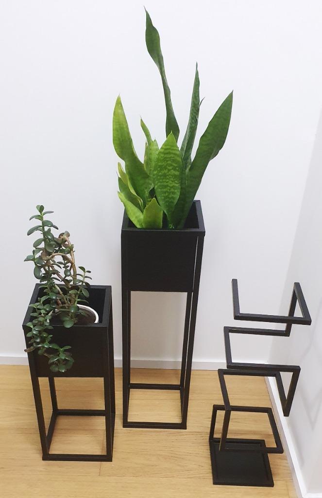 Plantenbak bloempot kunstwerk paraplubak, Tuin en Terras, Bloempotten, Zo goed als nieuw, Metaal, Binnen, Vierkant, Ophalen of Verzenden