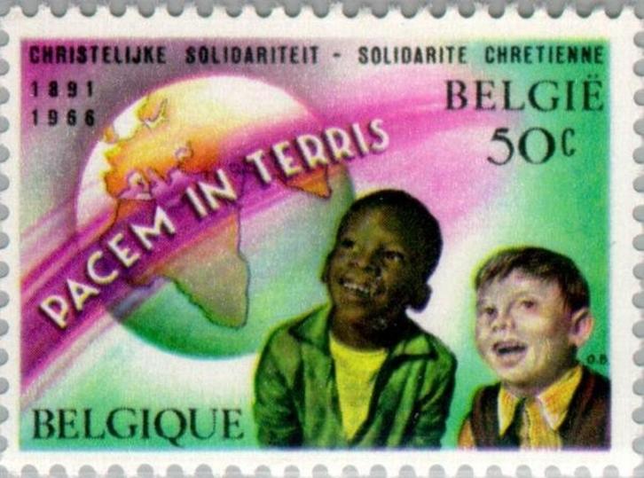 1360 - 1361 - 1966 - Rerum Novarum - postfris XXX, Postzegels en Munten, Postzegels | Europa | België, Postfris, Orginele gom