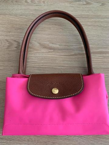 Sac à main Longchamp Le Pliage neuf rose fuschia, Enlèvement, Neuf, Rose, Sac à main