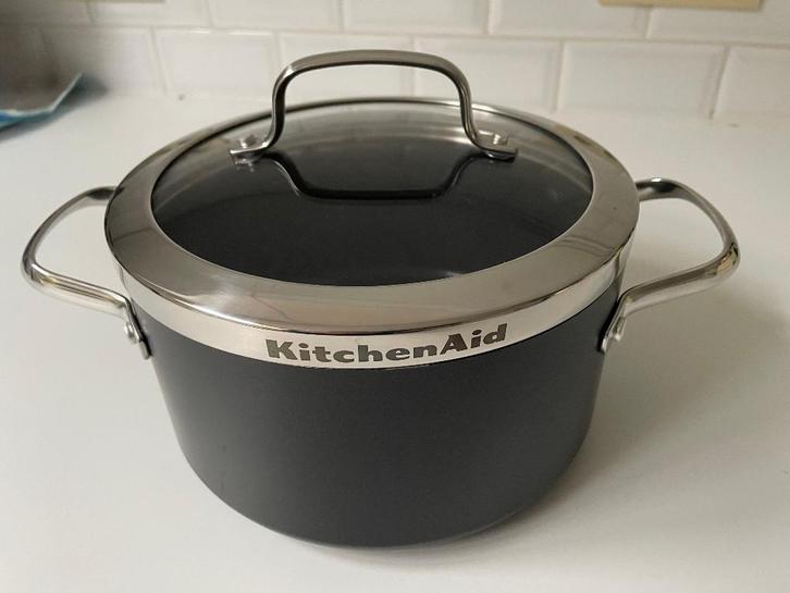 Kitchen Aid - kookpot 20cm (3,1 liter), Huis en Inrichting, Keuken | Potten en Pannen, Zo goed als nieuw, Kookpan of Snelkookpan