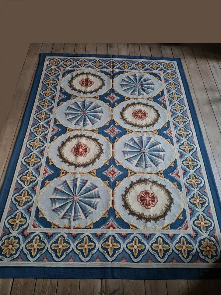 Authentiek Aubusson handgeknoopt tapijt R. Adam style, Huis en Inrichting, Stoffering | Tapijten en Vloerkleden, Nieuw, 150 tot 200 cm