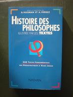 Geschiedenis van de filosofen met fundamentele teksten, Boeken, Nieuw, Praktische filosofie, D. Huisman & A. Vergez, Ophalen of Verzenden