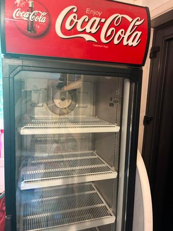 Coca cola vitrine koelkast, Congélateur, 160 cm ou plus, Comme neuf, Enlèvement