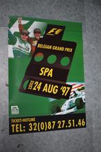 poster F1 belgian grand prix spa 97 Schumacher, Ophalen of Verzenden, Gebruikt, Auto's