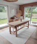 Grote massief eikenhouten boerentafel, Huis en Inrichting, Tafels | Eettafels, Ophalen, Zo goed als nieuw, Eikenhout