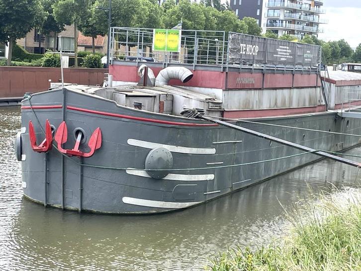 schip met vergunde ligplaats, Watersport en Boten, Motorboten en Motorjachten, Gebruikt, Staal, 12 meter of meer, Diesel, Binnenboordmotor