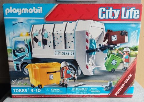 playmobil city life 70885 vuilniswagen, Kinderen en Baby's, Speelgoed | Playmobil, Nieuw, Complete set, Ophalen of Verzenden