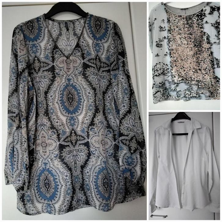 Dameskleding/Maat L - 1 tuniek/1 hemd/1 blouse, Kleding | Dames, Blouses en Tunieken, Zo goed als nieuw, Maat 42/44 (L), Overige kleuren