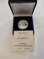 50e anniversaire de la mort de la reine Astrid Proof Coin, Timbres & Monnaies, Enlèvement, Monnaie en vrac, Argent, Belgique